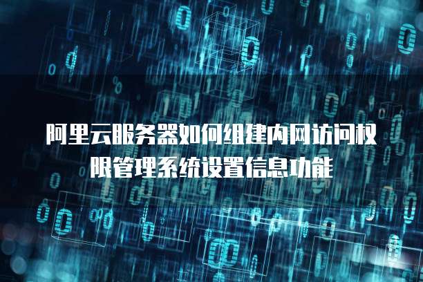 阿里云服务器如何组建内网访问权限管理系统设置信息功能