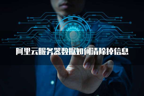 阿里云服务器数据如何清除掉信息