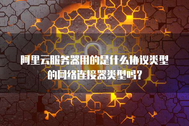 阿里云服务器用的是什么协议类型的网络连接器类型吗?