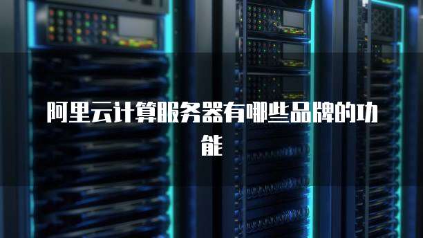 阿里云计算服务器有哪些品牌的功能