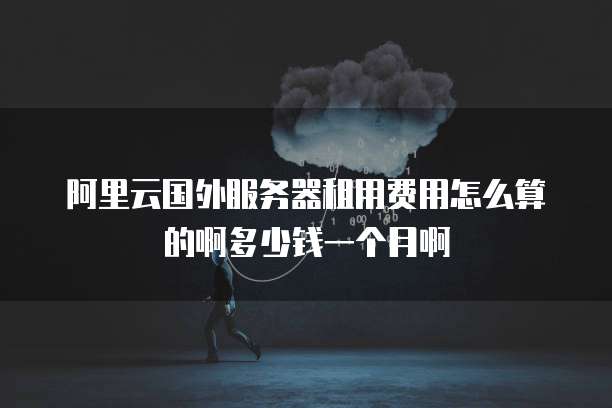 阿里云国外服务器租用费用怎么算的啊多少钱一个月啊