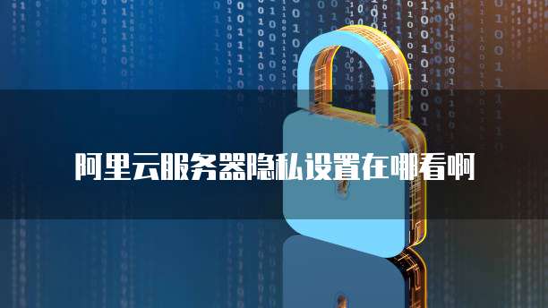 阿里云服务器隐私设置在哪看啊