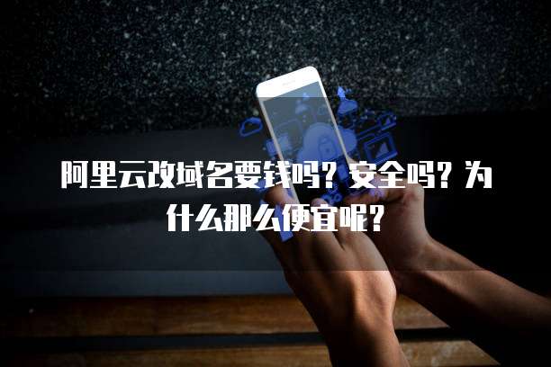 阿里云改域名要钱吗?安全吗?为什么那么便宜呢?