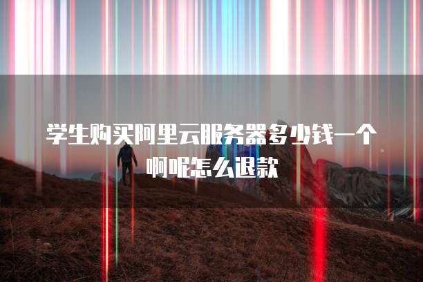 学生购买阿里云服务器多少钱一个啊呢怎么退款