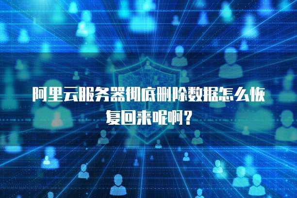 阿里云服务器彻底删除数据怎么恢复回来呢啊?