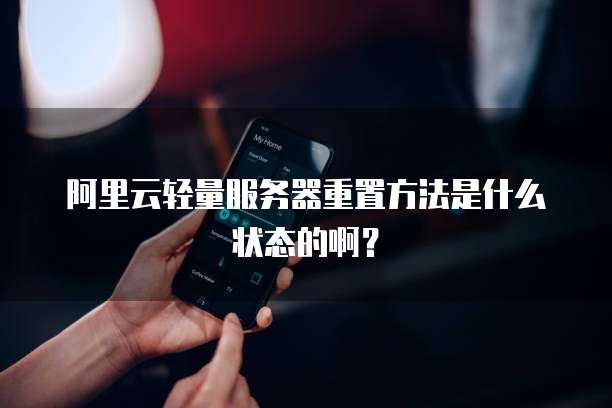 阿里云轻量服务器重置方法是什么状态的啊?