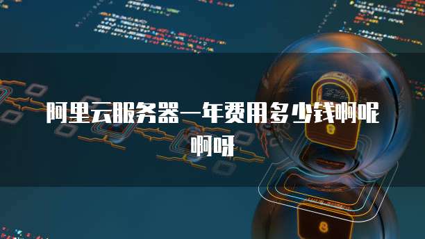 阿里云服务器一年费用多少钱啊呢啊呀