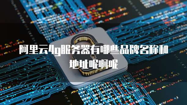 阿里云4g服务器有哪些品牌名称和地址呢啊呢