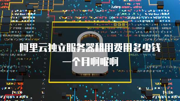 阿里云独立服务器租用费用多少钱一个月啊呢啊