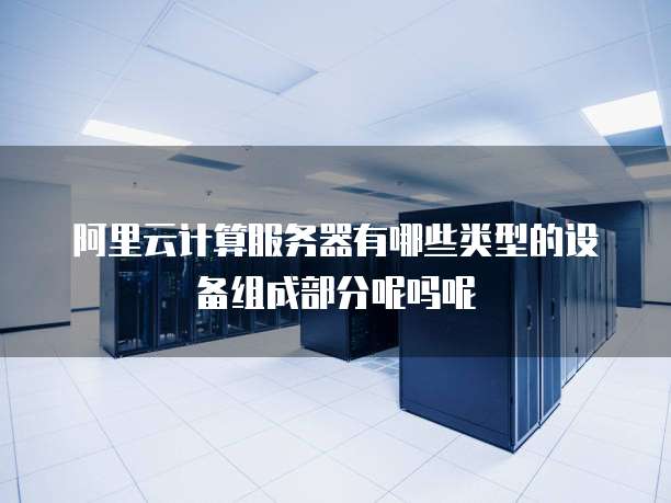 阿里云计算服务器有哪些类型的设备组成部分呢吗呢