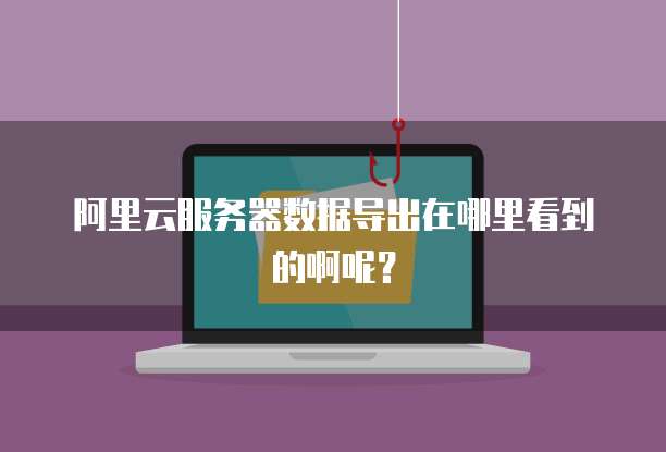 阿里云服务器数据导出在哪里看到的啊呢?