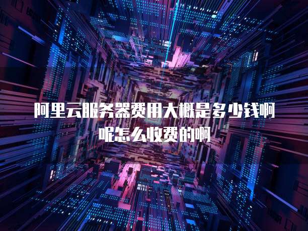 阿里云服务器费用大概是多少钱啊呢怎么收费的啊