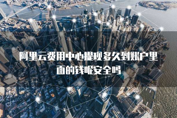 阿里云费用中心提现多久到账户里面的钱呢安全吗