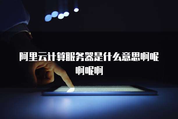 阿里云计算服务器是什么意思啊呢啊呢啊