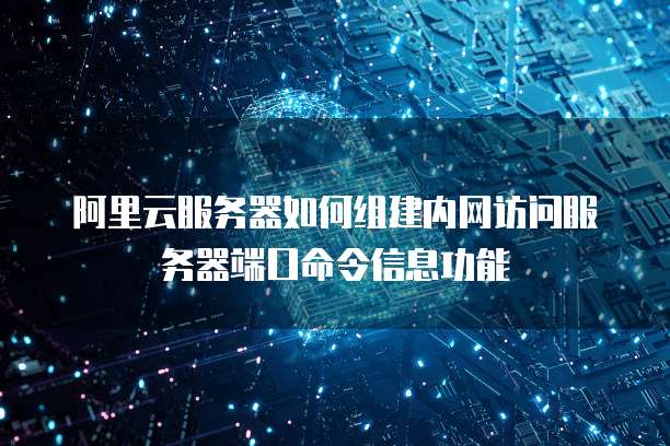 阿里云服务器如何组建内网访问服务器端口命令信息功能