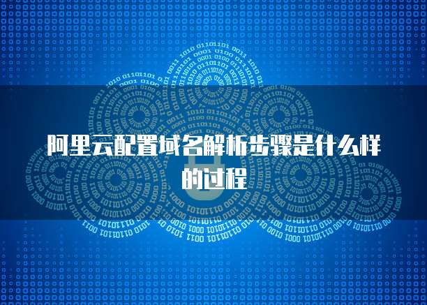 阿里云配置域名解析步骤是什么样的过程
