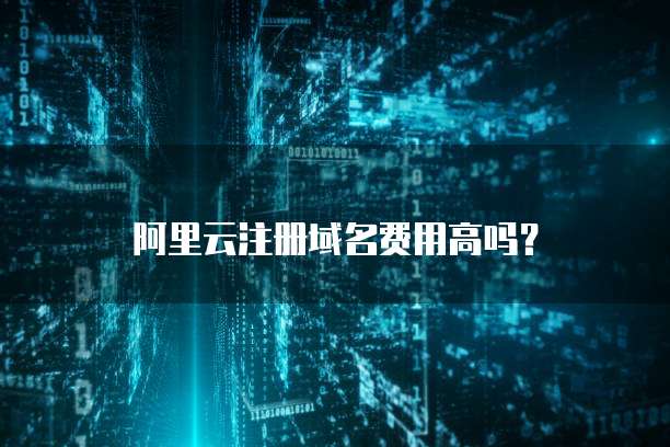 阿里云注册域名费用高吗?