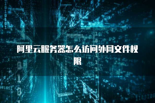 阿里云服务器怎么访问外网文件权限