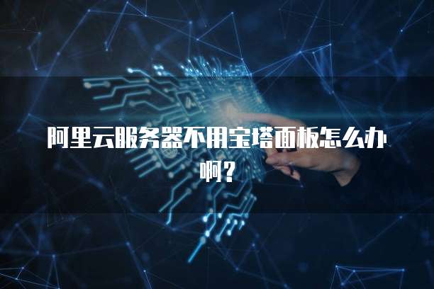 阿里云服务器不用宝塔面板怎么办啊?