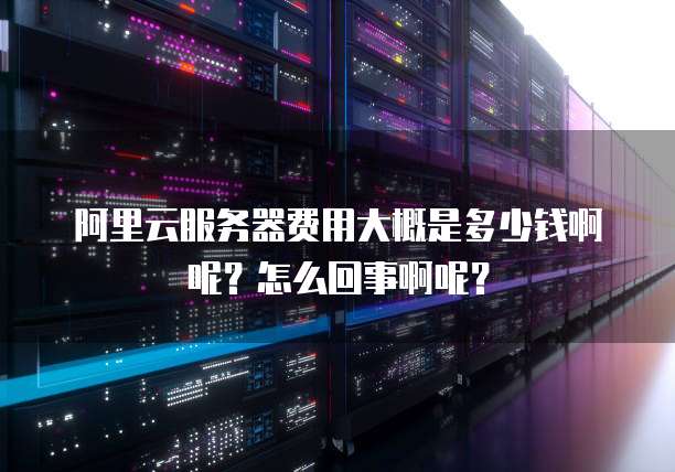 阿里云服务器费用大概是多少钱啊呢?怎么回事啊呢?