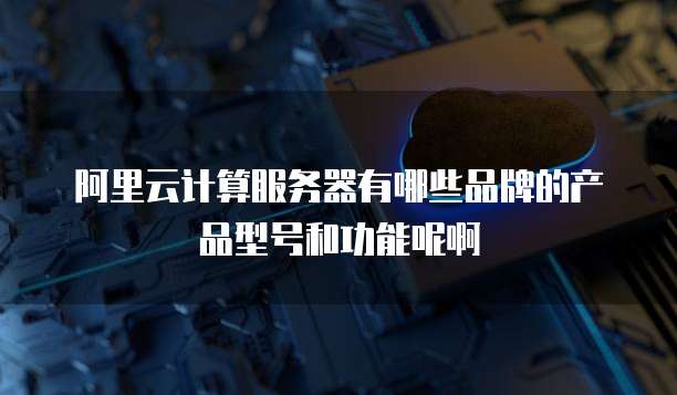 阿里云计算服务器有哪些品牌的产品型号和功能呢啊