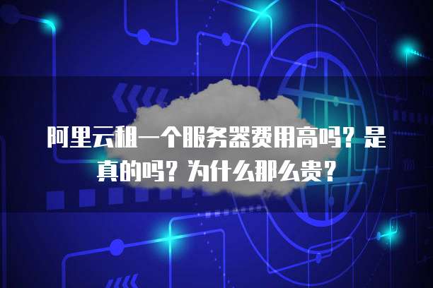阿里云租一个服务器费用高吗?是真的吗?为什么那么贵?