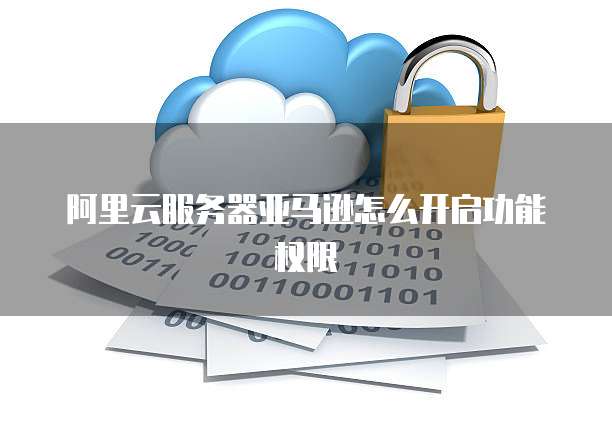 阿里云服务器亚马逊怎么开启功能权限