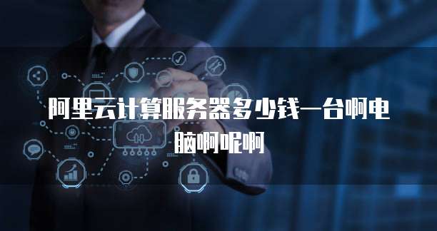 阿里云计算服务器多少钱一台啊电脑啊呢啊