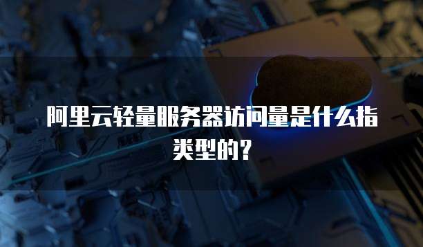 阿里云轻量服务器访问量是什么指类型的?