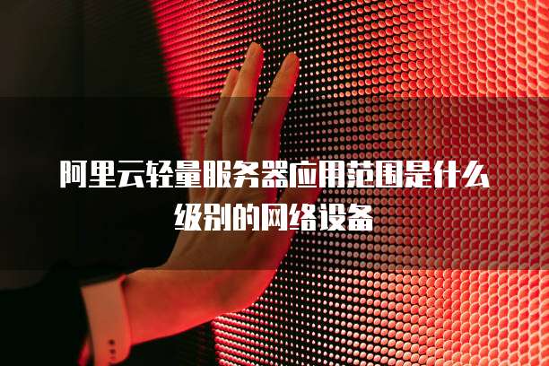 阿里云轻量服务器应用范围是什么级别的网络设备