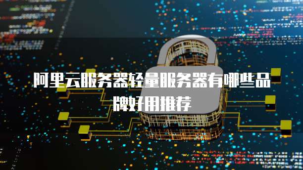 阿里云服务器轻量服务器有哪些品牌好用推荐