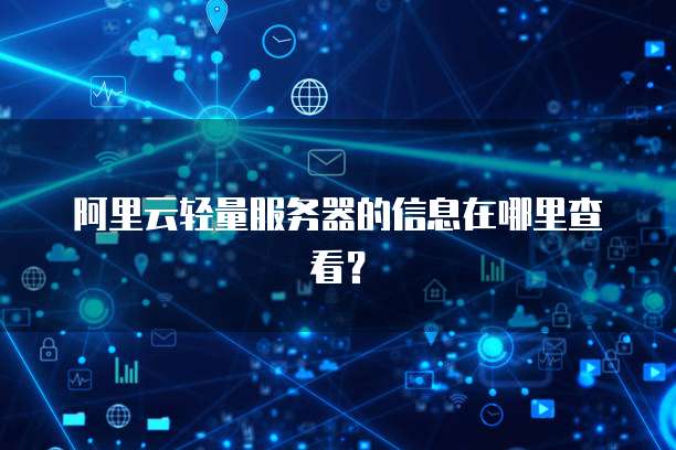 阿里云轻量服务器的信息在哪里查看?