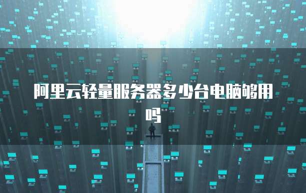 阿里云轻量服务器多少台电脑够用吗