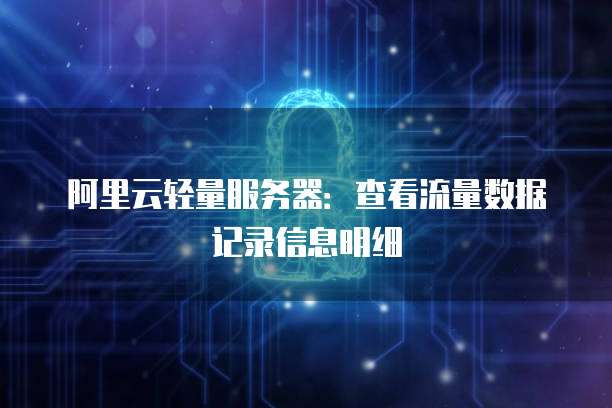 阿里云轻量服务器:查看流量数据记录信息明细