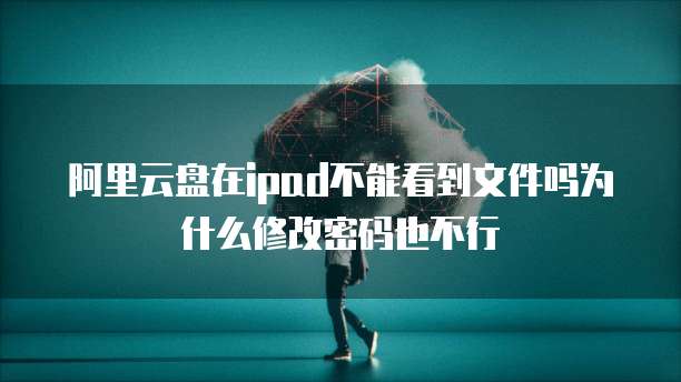 阿里云盘在ipad不能看到文件吗为什么修改密码也不行