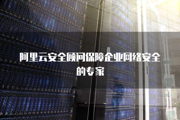 阿里云安全顾问保障企业网络安全的专家
