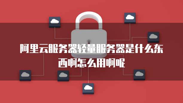 阿里云服务器轻量服务器是什么东西啊怎么用啊呢