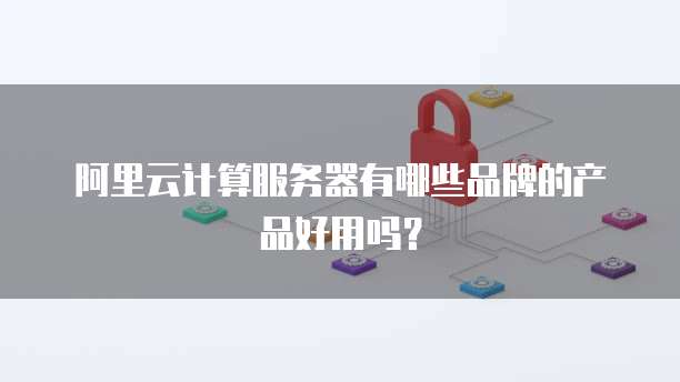阿里云计算服务器有哪些品牌的产品好用吗?