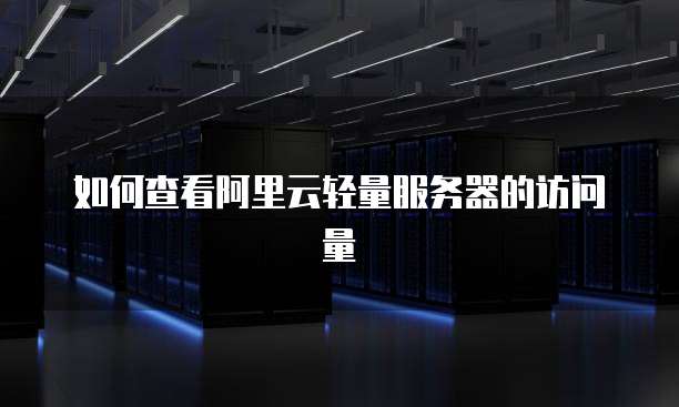 如何查看阿里云轻量服务器的访问量