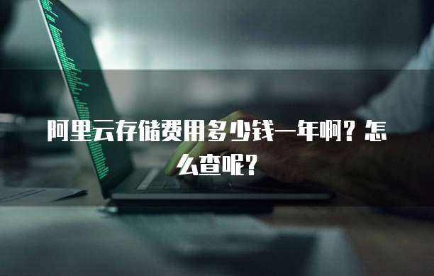 阿里云存储费用多少钱一年啊?怎么查呢?