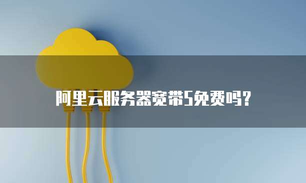 阿里云服务器宽带5免费吗？