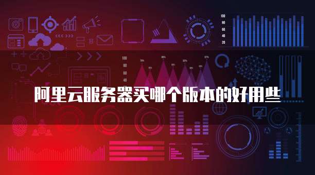 阿里云服务器买哪个版本的好用些