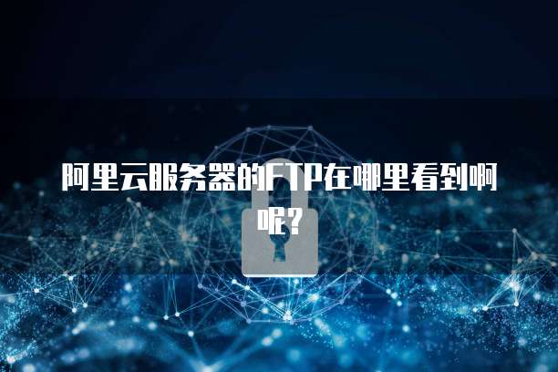 阿里云服务器的FTP在哪里看到啊呢?