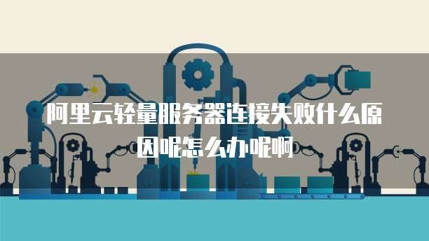 阿里云轻量服务器连接失败什么原因呢怎么办呢啊
