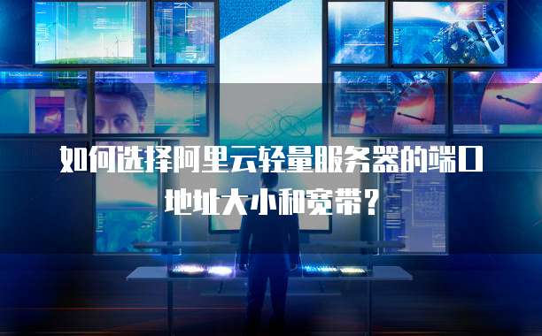 如何选择阿里云轻量服务器的端口地址大小和宽带?