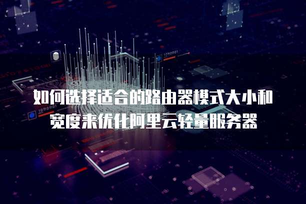如何选择适合的路由器模式大小和宽度来优化阿里云轻量服务器