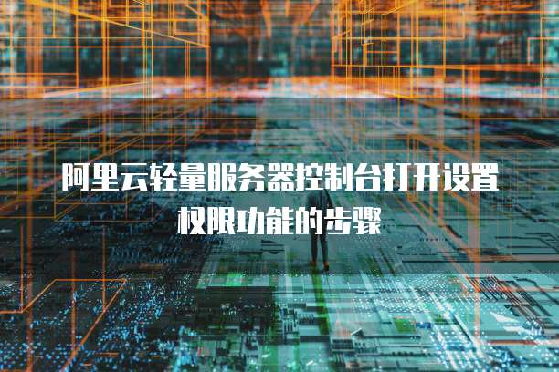 阿里云轻量服务器控制台打开设置权限功能的步骤