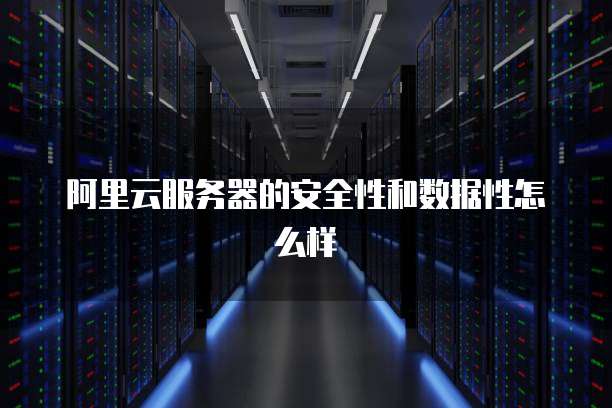 阿里云服务器的安全性和数据性怎么样