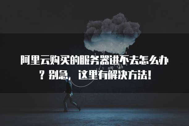 阿里云购买的服务器进不去怎么办?别急,这里有解决方法!