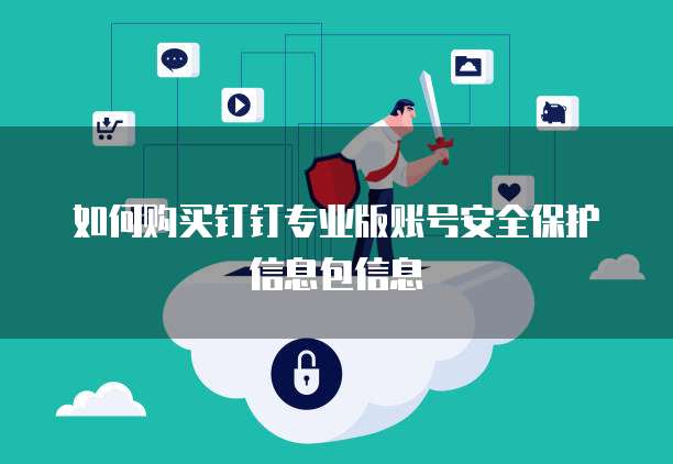 如何购买钉钉专业版账号安全保护信息包信息